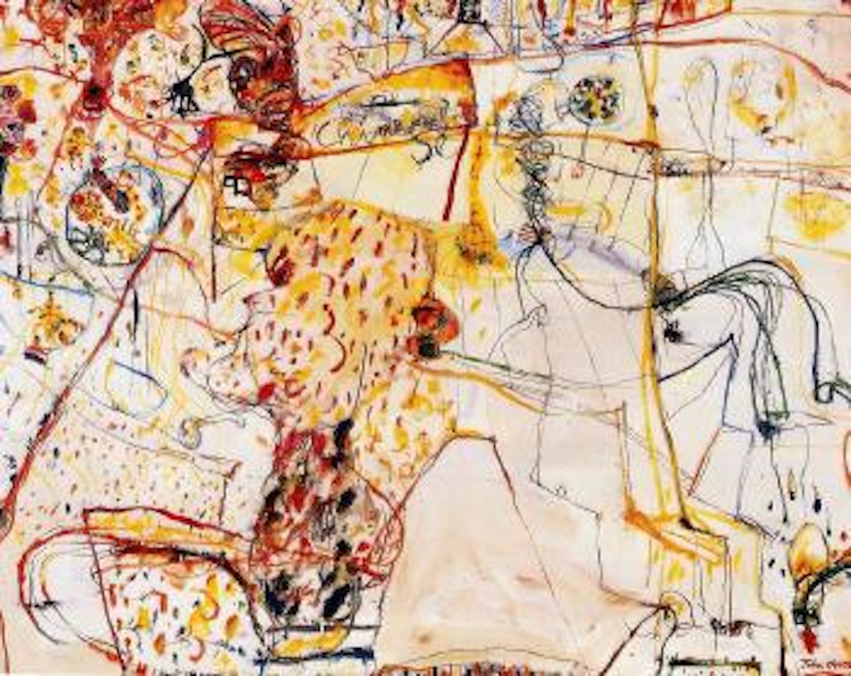 Chinese restaurant by John Olsen