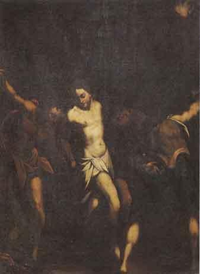 The Scourging of Christ by Roman School