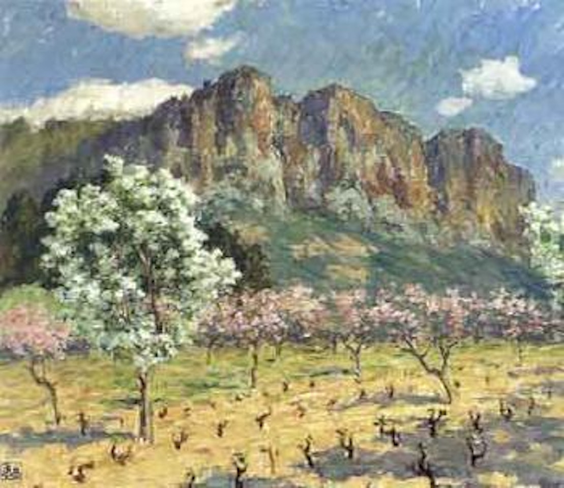 Spring landscape, near Cassis, South of France by Rupert Charles Wulsten Bunny