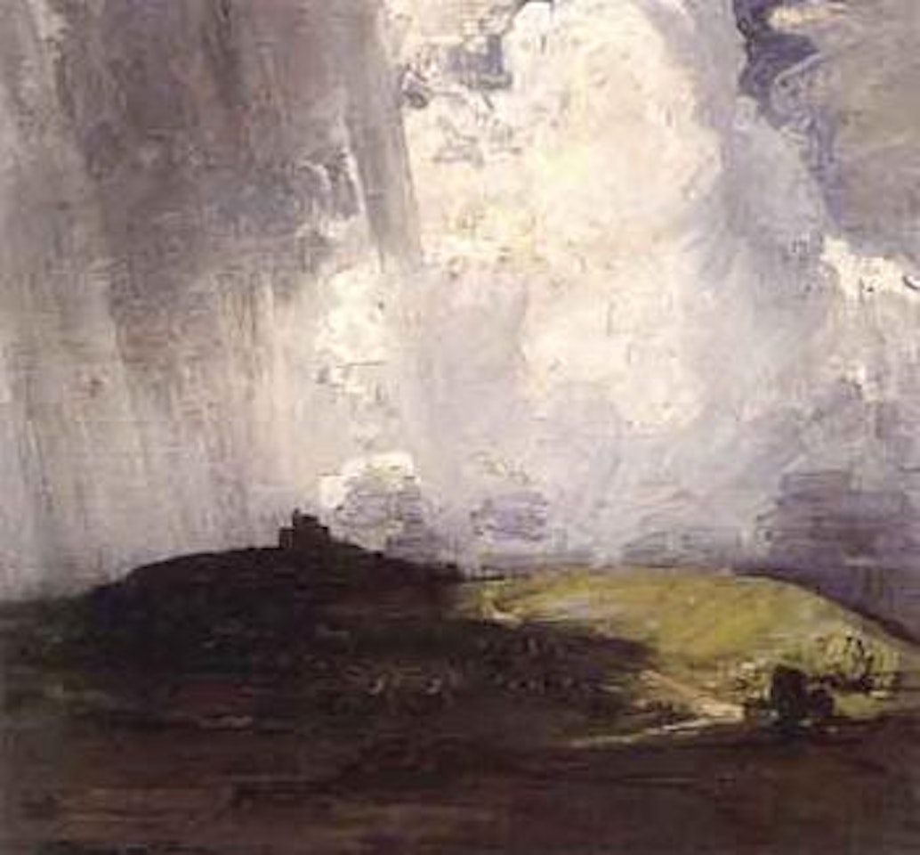 Storm over Corfe Castle by Arthur Ernest Streeton