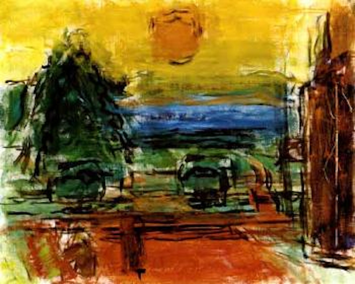 Evening sun in the garden by Carl Kylberg