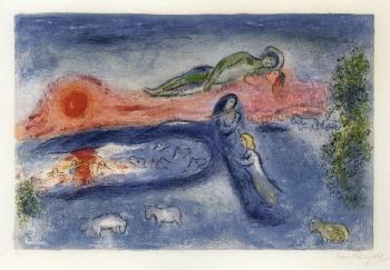 The Death of Dorcon, from Daphnis and Chloe by Marc Chagall