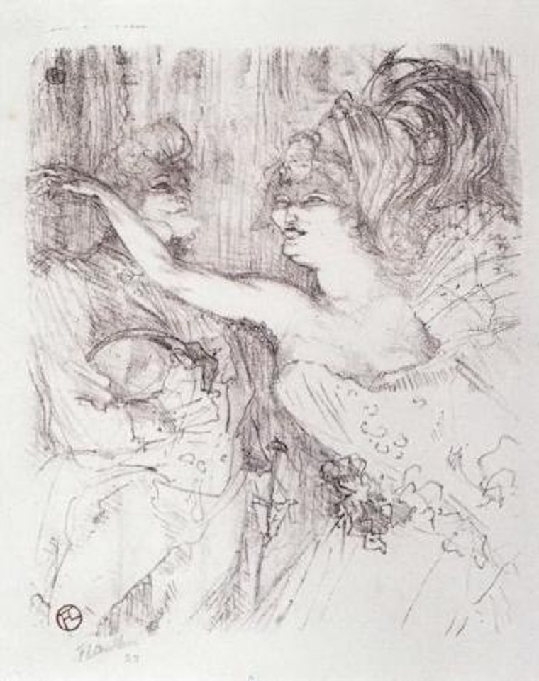 Guy et Mealy, dans 'Paris qui Marche' by Henri de Toulouse-Lautrec