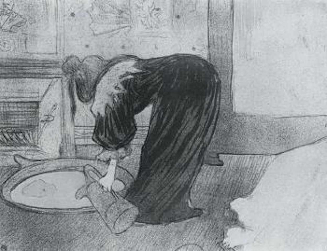 Femme au tub by Henri de Toulouse-Lautrec