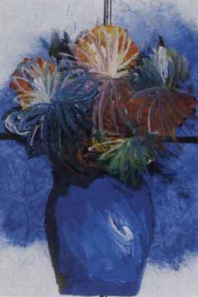Still life, flowers by a window by Charles Blackman