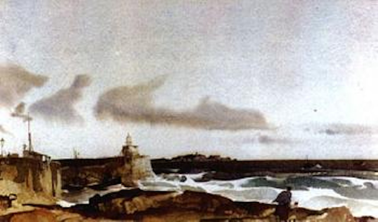 Isle of May from Pittersween, Fifeshire by William Russell Flint