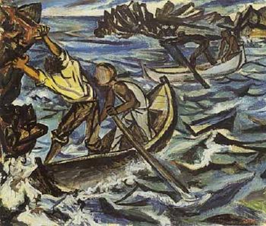 Barche nella tempesta by Renato Guttuso