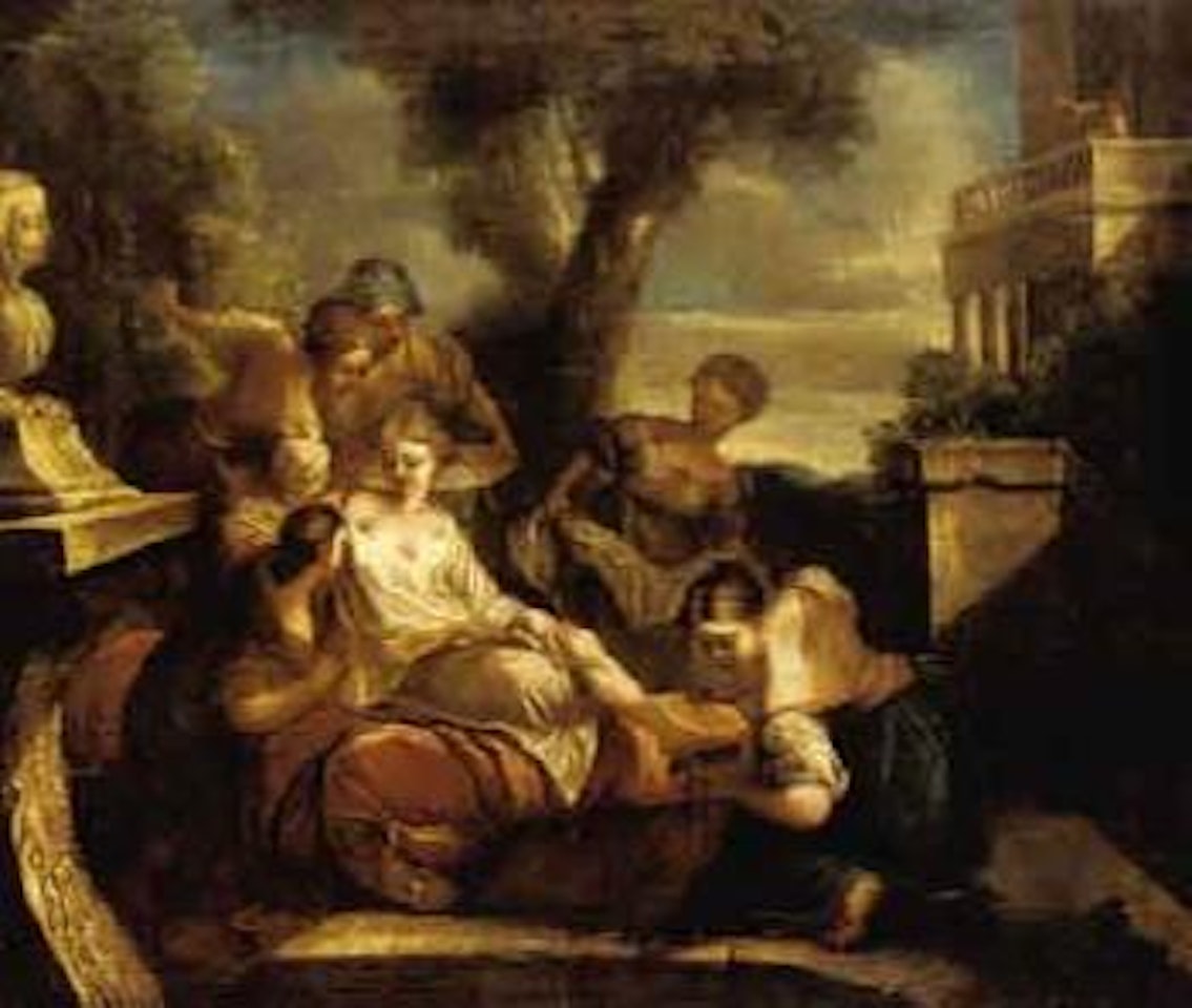 Bathsheba at her toilet by French School