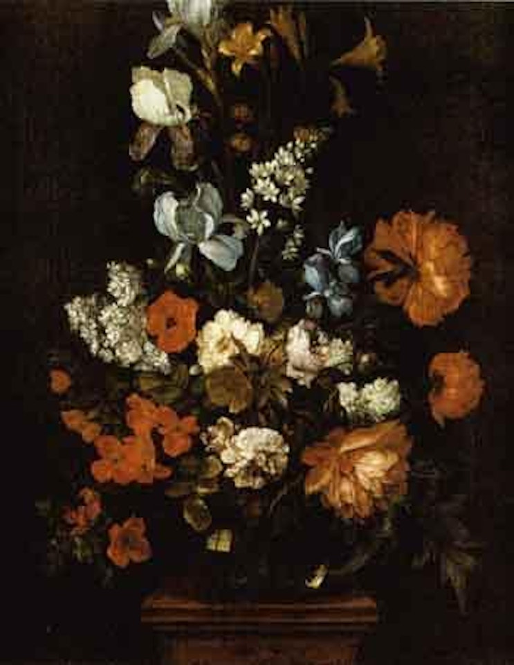 Still life of flowers in urn by Dutch School