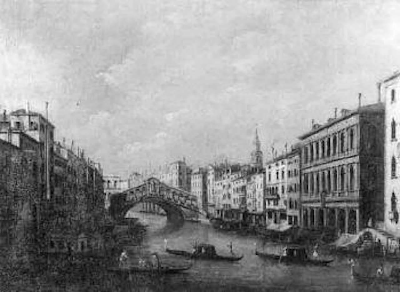 Venezia, il ponte di Rialto visto da sud by Venetian School
