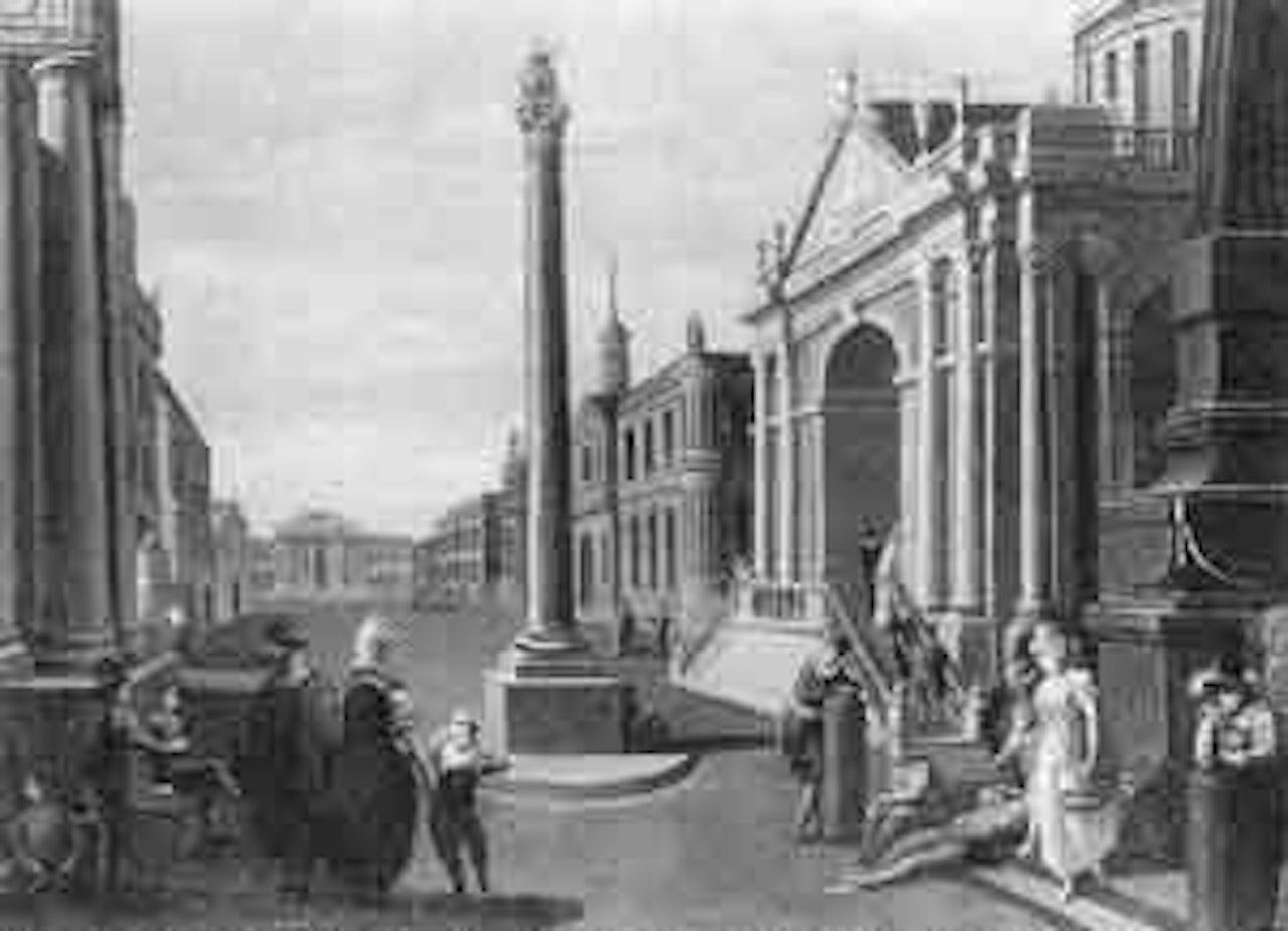 Architectural capriccio by Flemish School