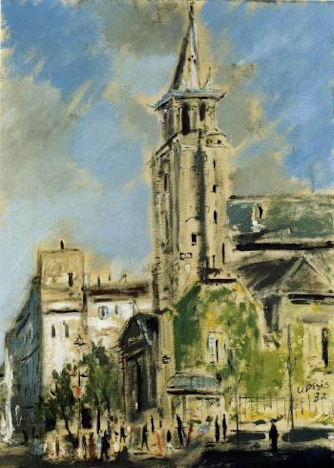 Saint Germain des Pres by Filippo de Pisis
