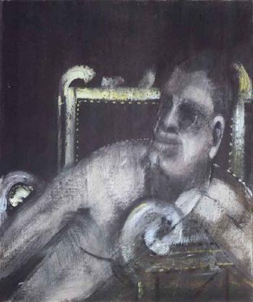 Man in chair by Francis Bacon