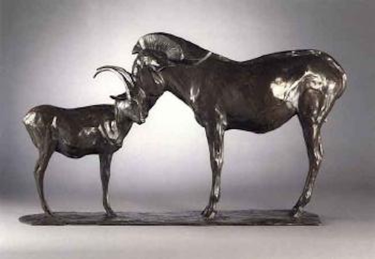 Zebre et antilope de Grant by Rembrandt Bugatti