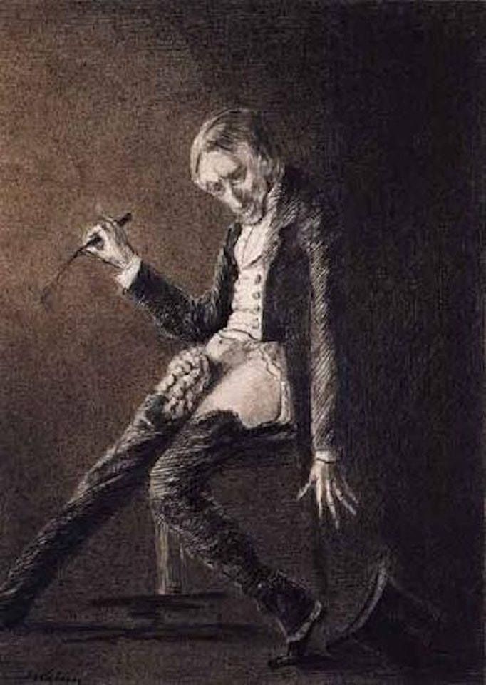 Man with hat by Alfred Kubin