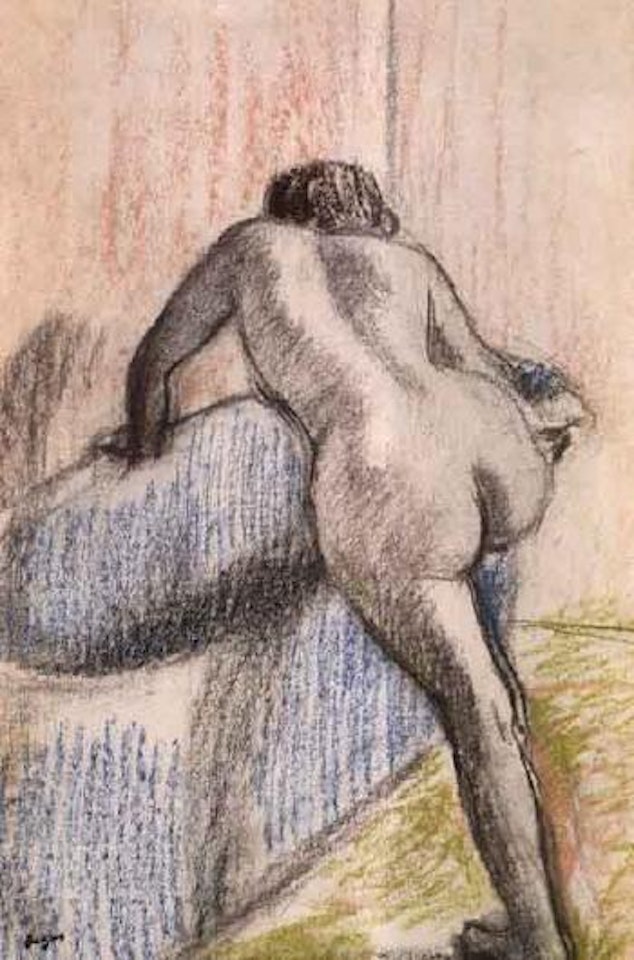 Le bain by Edgar Degas