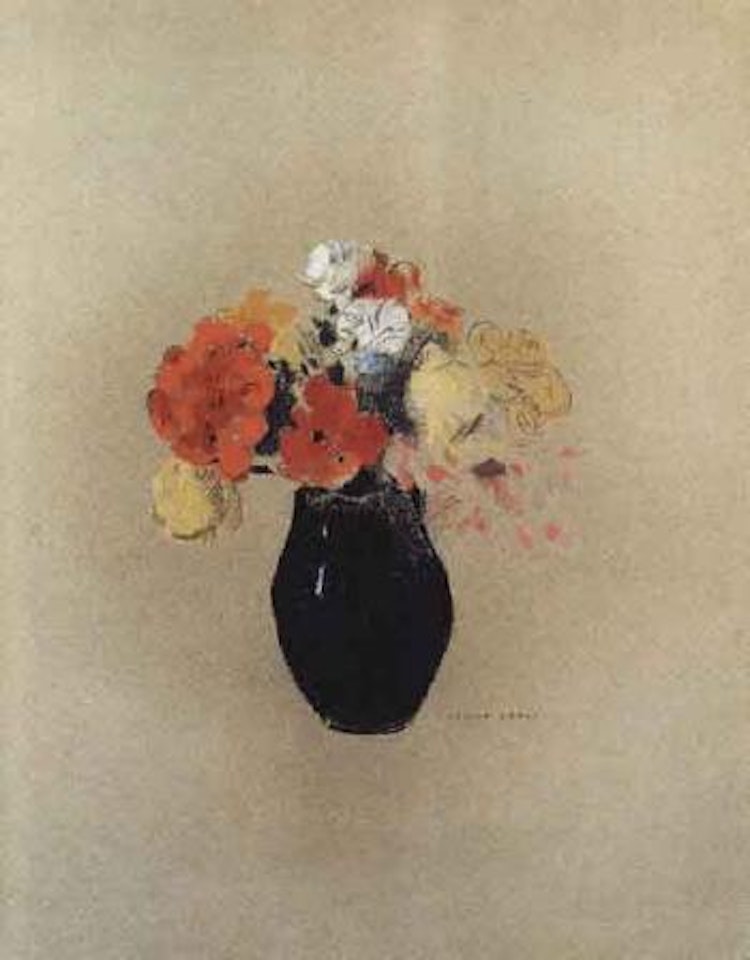 Fleurs dans un vase by Odilon Redon