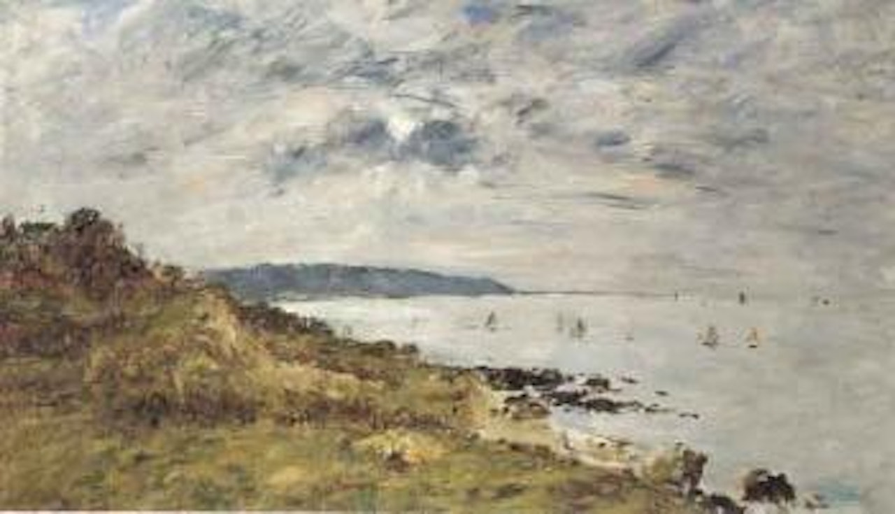 Le rivage de Benerville by Eugène Boudin