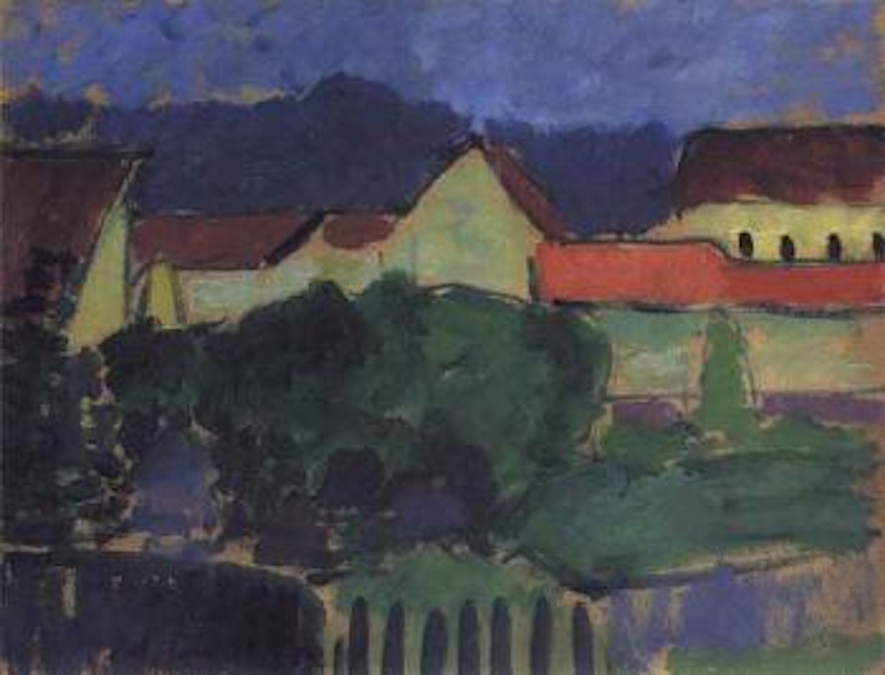 Green houses by Alexej von Jawlensky