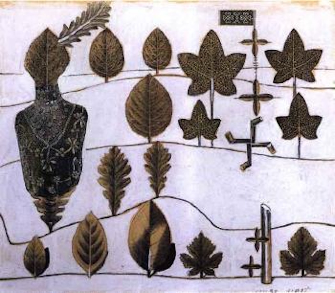 Paysage aux feuilles by Max Ernst