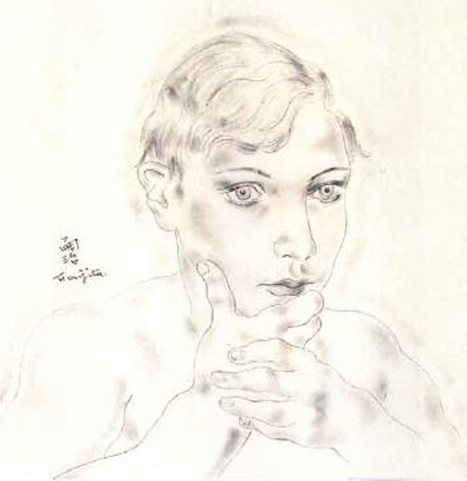 Portrait de jeune garcon by Leonard Tsuguharu Foujita