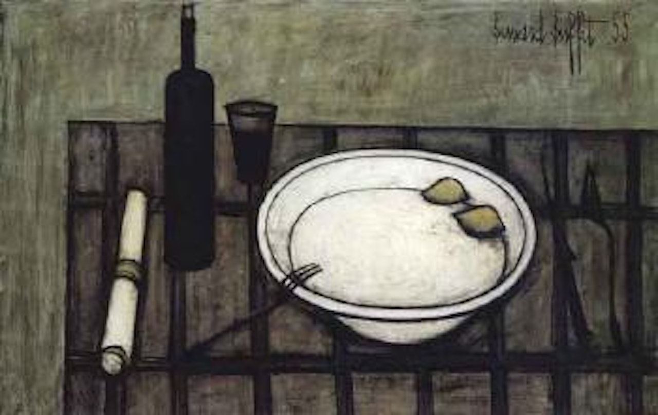 Nature morte a l'assiette by Bernard Buffet