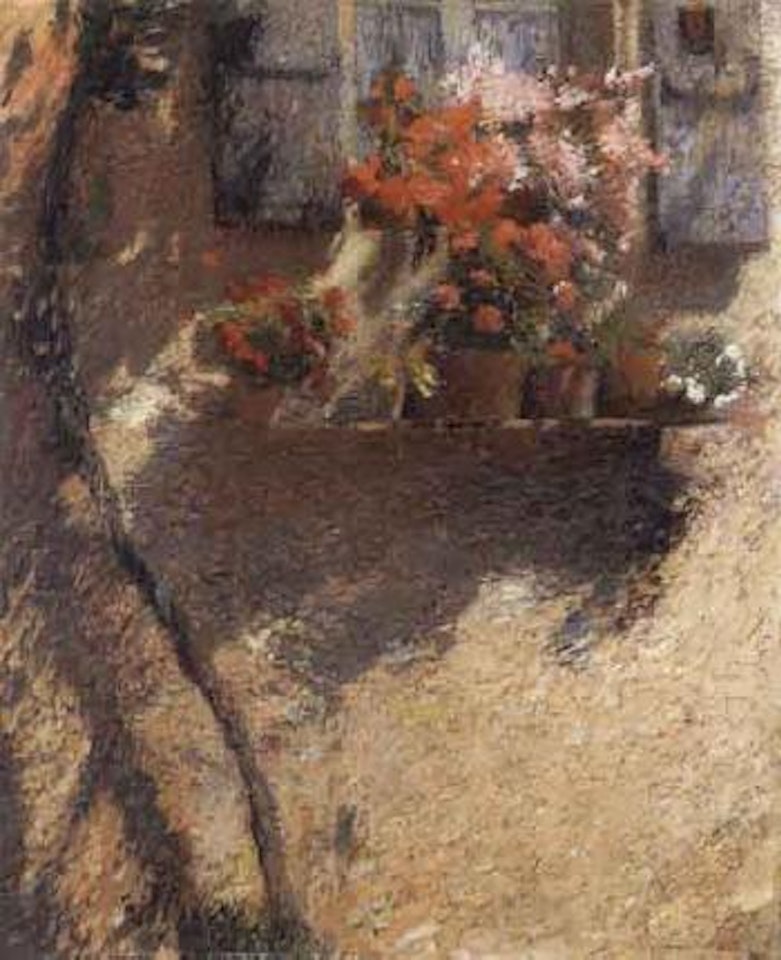 La fenetre fleurie by Henri Jean Guillaume Martin