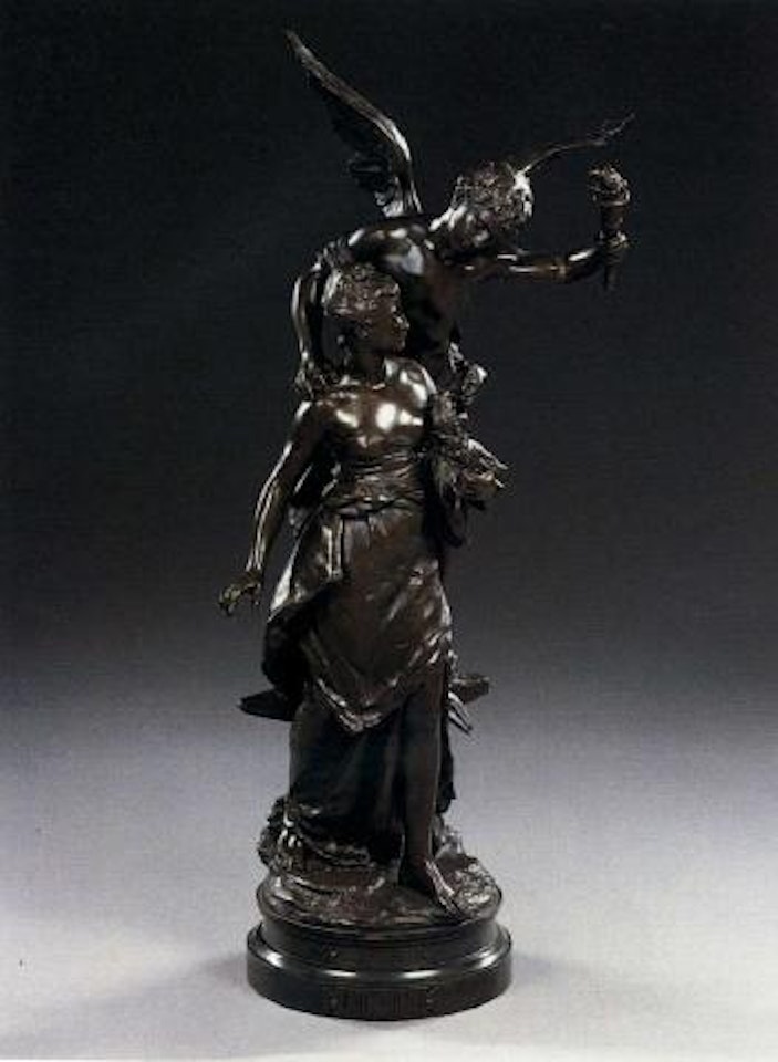 Genie et Science, allegorical group by Mathurin Moreau