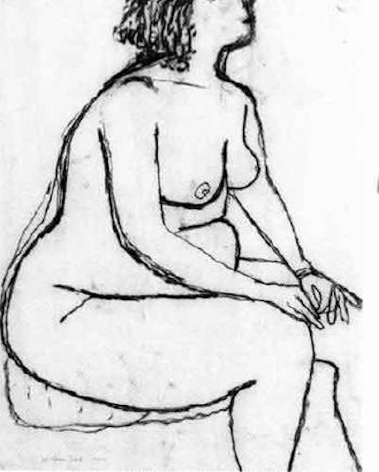 Seated nude by William Scott