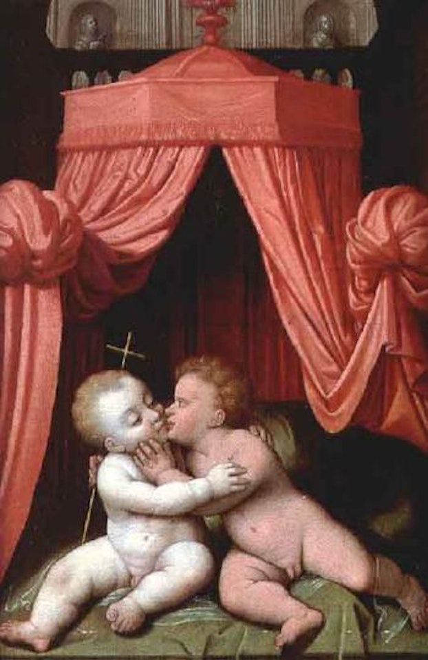 John the Baptist and Jesus as children by Pieter Franz Isaaksz