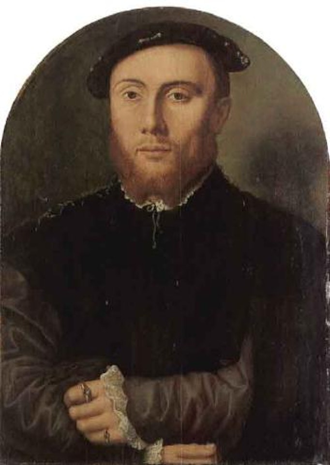 Portrait of man with blond beard by Joos van Cleve