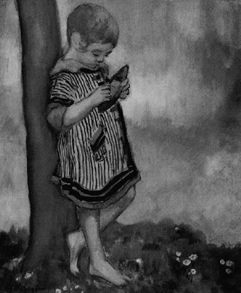 Petite garcon avec une barque by Henri Lebasque