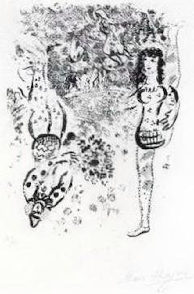 Acrobats play by Marc Chagall