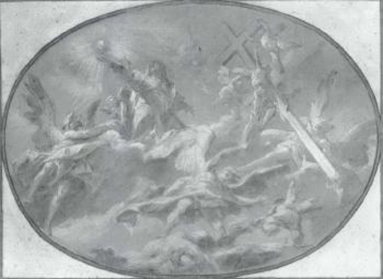 Glorification of the Cross and the Eucharist, ceiling design by Gaspare Diziani