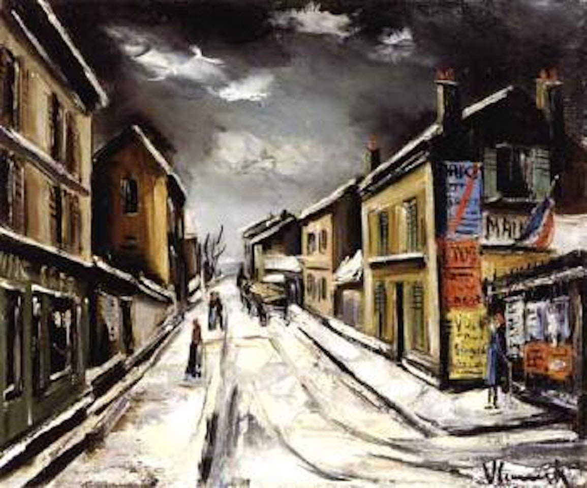 Rue du village by Maurice de Vlaminck