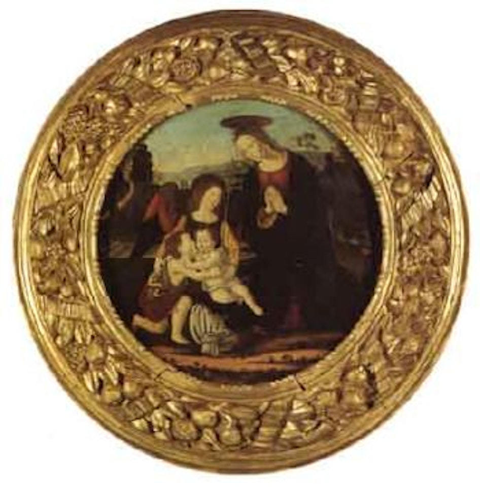 Holy Family with Saint John the Baptist and Angel by Florentine School