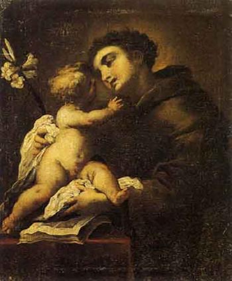 Sant'Antonio di Padova con Gesu bambino by Valerio Castello