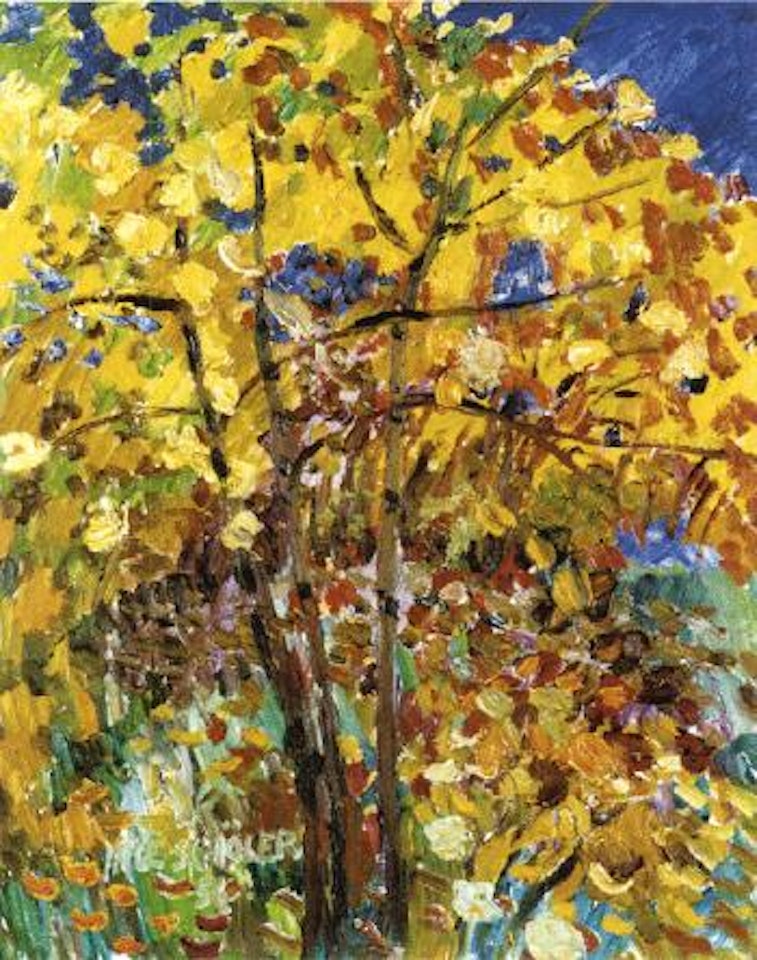 Tree in autumn by Inge Schiöler