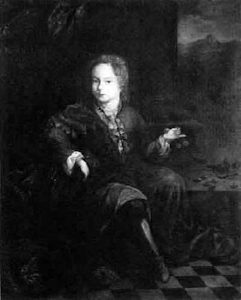 Portrait of seated noble boy by Sir Peter Lely