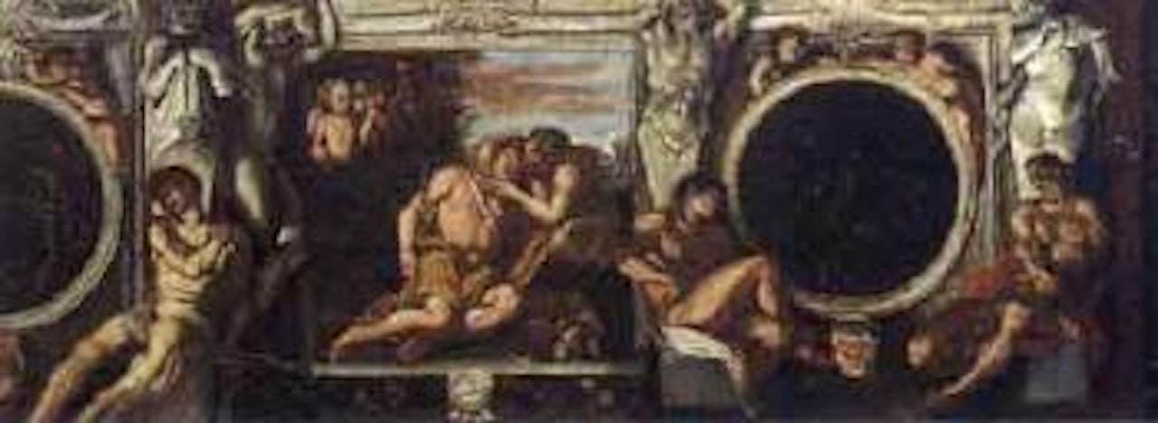 Compositions with Jupiter and with Diana and Endymion by Italian School