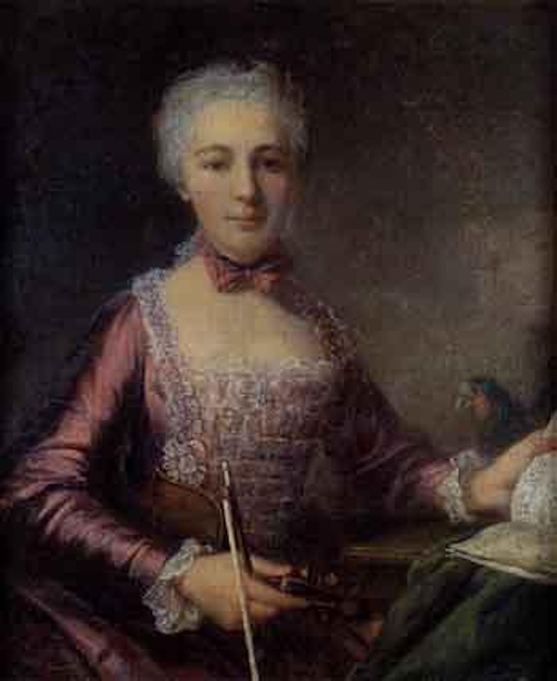 Portrait of lady violinist by Venetian School