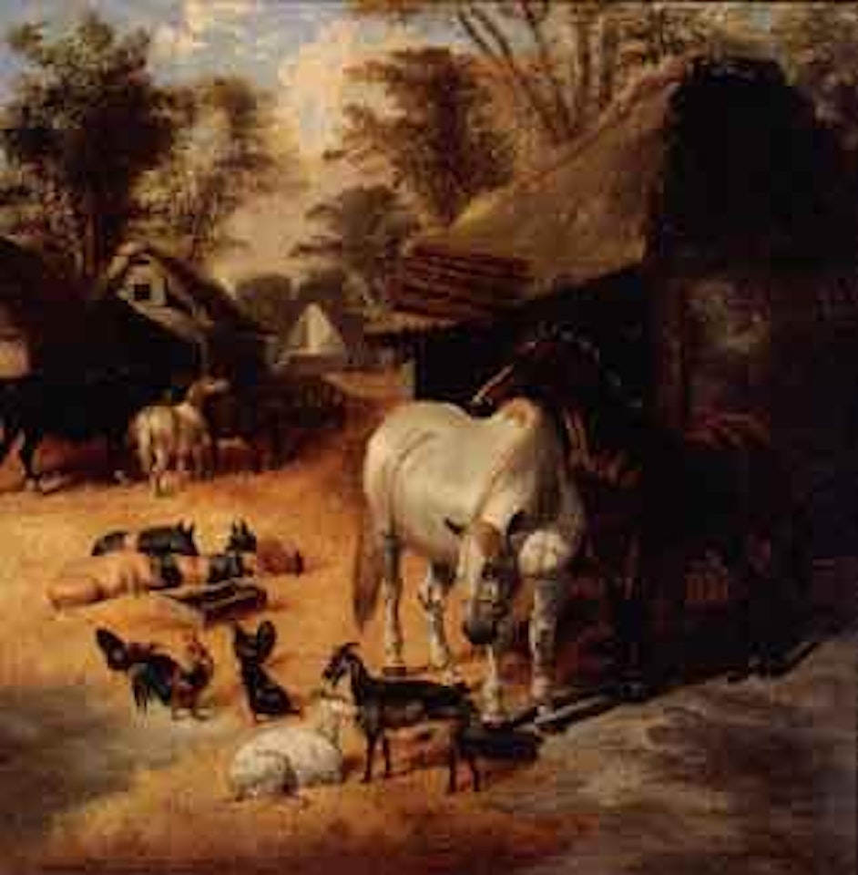 Farmyard scene by John Frederick Herring