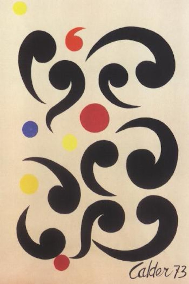 Waves and foam - the sea by Alexander Calder