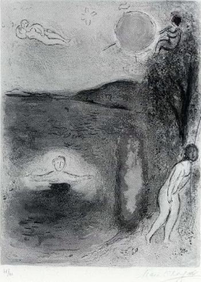 Daphnis and Chloe: The summer season by Marc Chagall