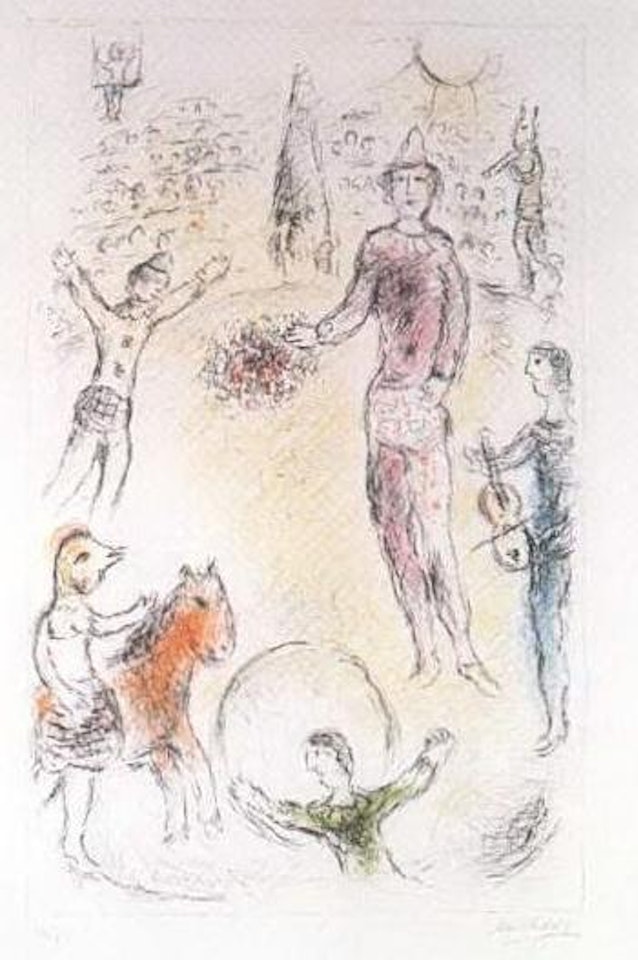 Les clowns musiciens by Marc Chagall
