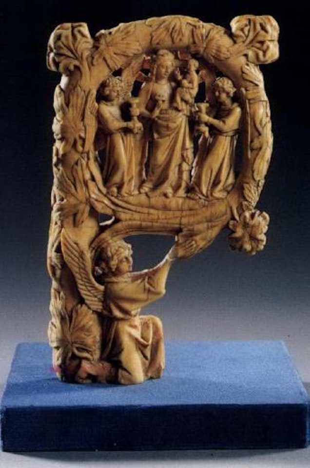 Crozier head - Virgin in glory, Crucifixion on reverse by French School