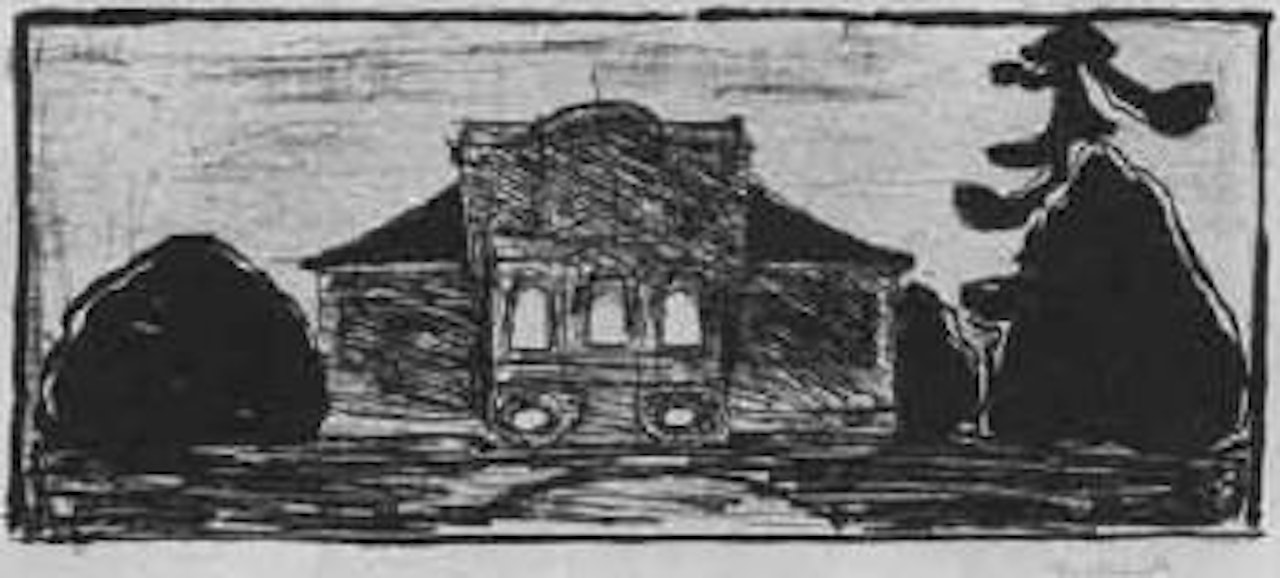 The garden in front of Max Linde's house, lubeck by Edvard Munch