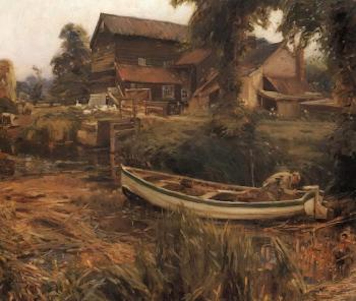 Mendham Mill, Suffolk by Alfred James Munnings