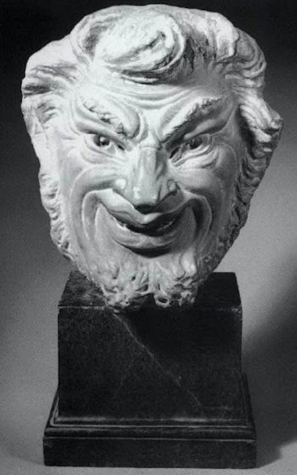 Grotesque open-mouted faun by Balthazar Permoser