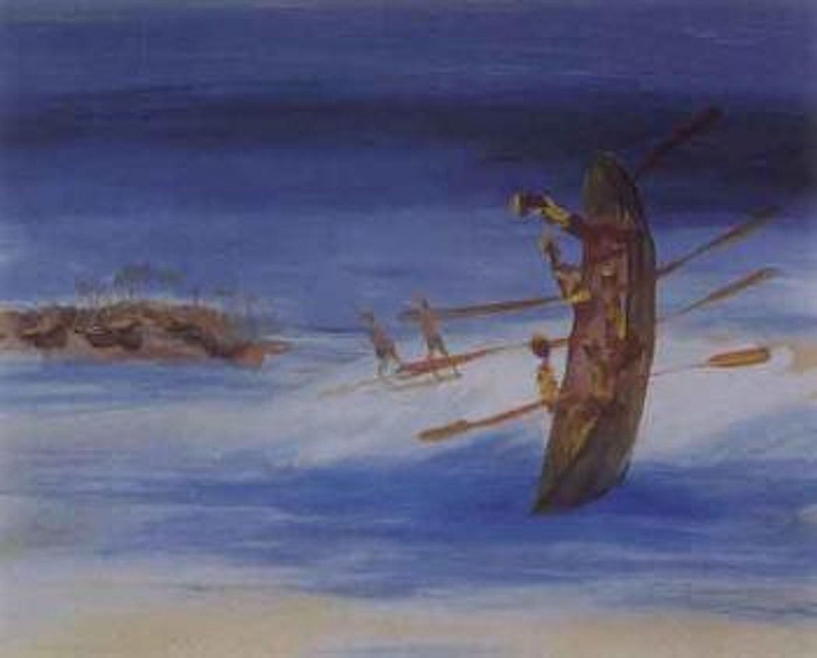 The surfboat by Sidney Nolan